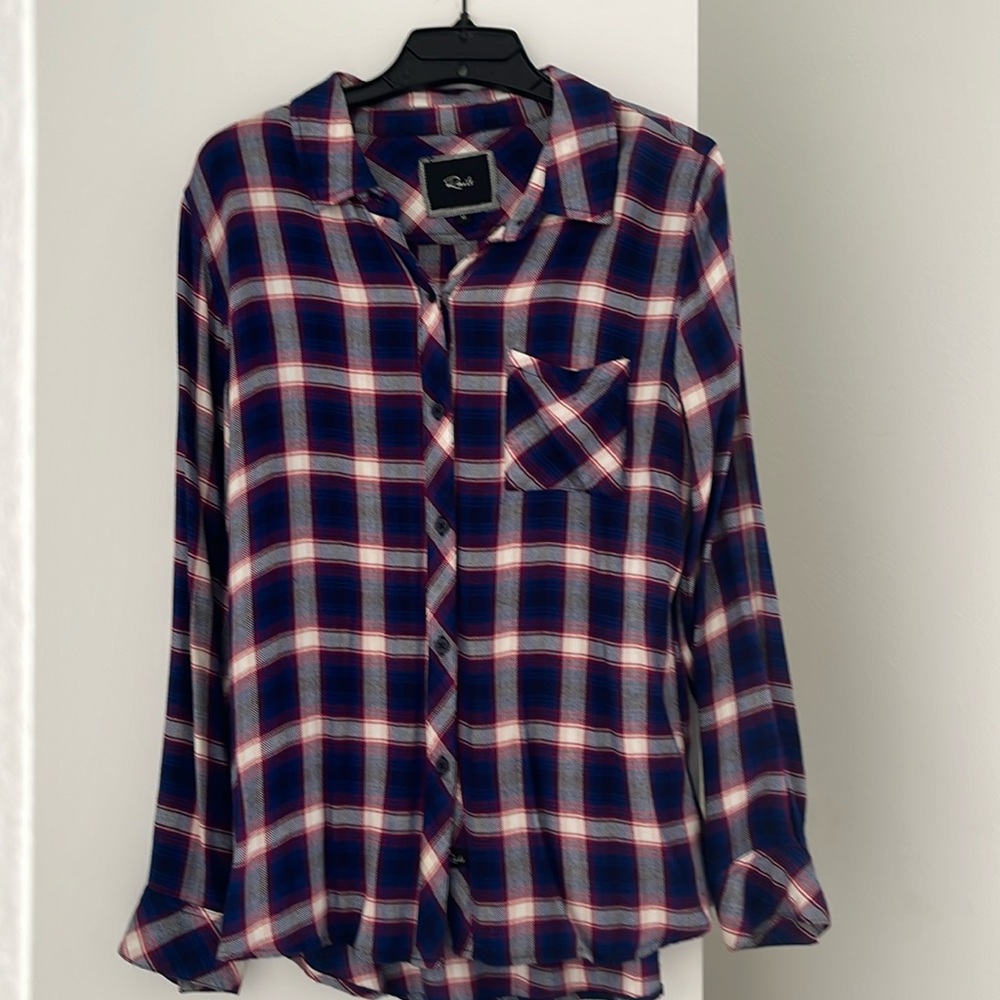Rails plaid button down shirt